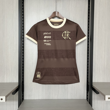 Camisa Feminina do Flamengo Identidade - Com patrocinio