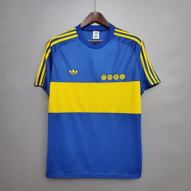 Camisa Boca Juniors Retrô 1981 Azul e Amarela - Adidas